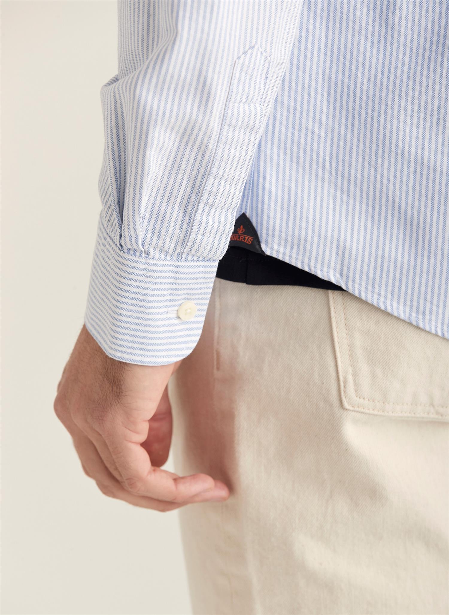 Morris Skjorte Oxford Button Down Striper