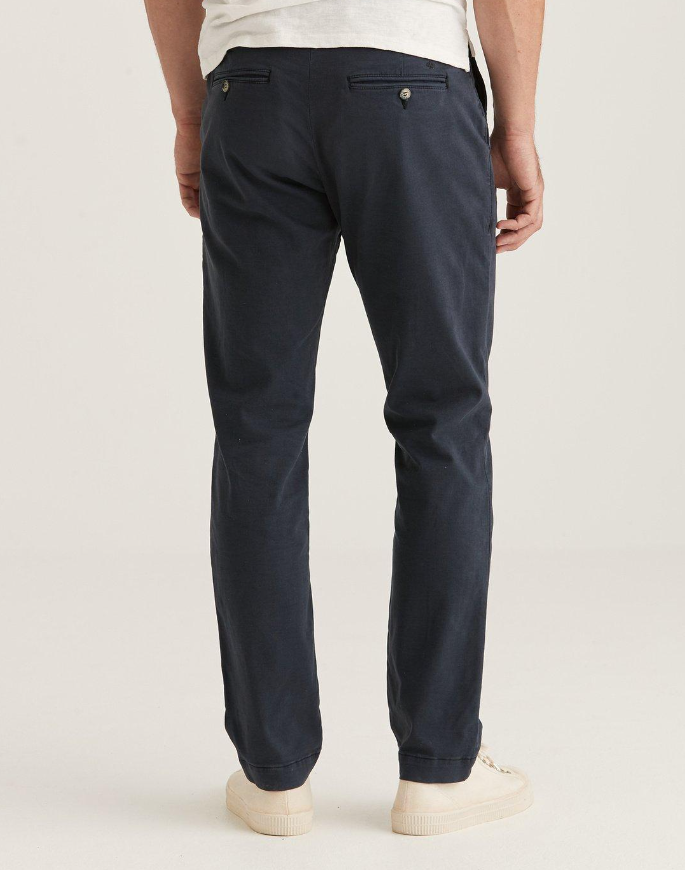 Morris Jeffrey Chinos Brushed Marine bakfra