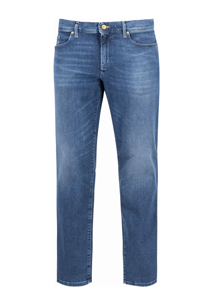 Alberto Jeans Regular Fit Blå forfra