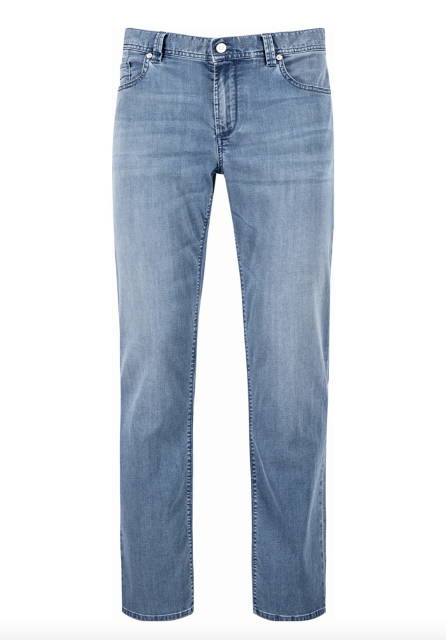 Alberto Jeans Regular Fit Lys Blå