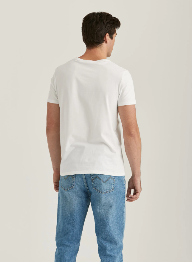 Morris Logan T-Skjorte Bomull Hvit bakfra